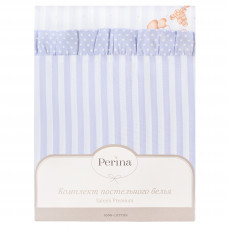 Комплект постельного белья Перина  "Тиффани", 3 предмета (Неженка розовый, неженка голубой)