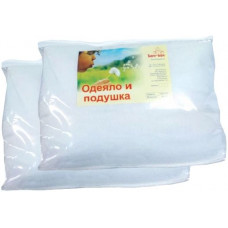 Комплект постельный детский Баю-Бай (одеяло+подушка)  (белый)