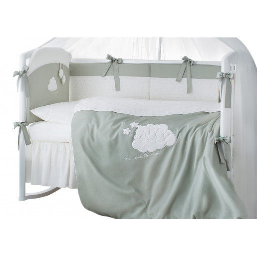Комплект постельного белья Перина  "Бамбино", 7 предметов (капучино, олива)