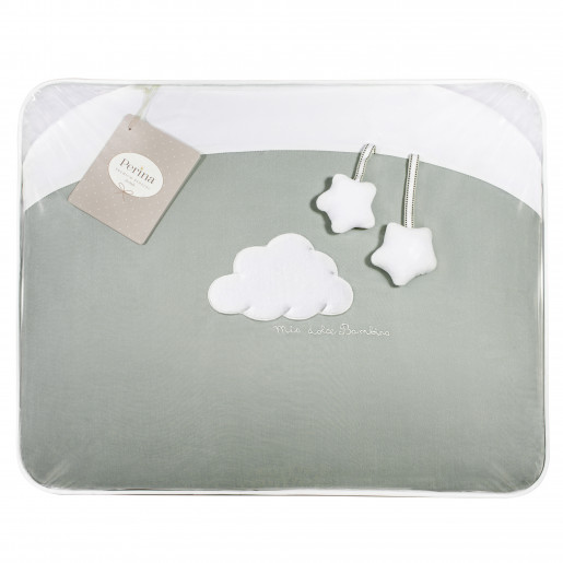 Комплект постельного белья Перина  "Бамбино", 7 предметов (капучино, олива)