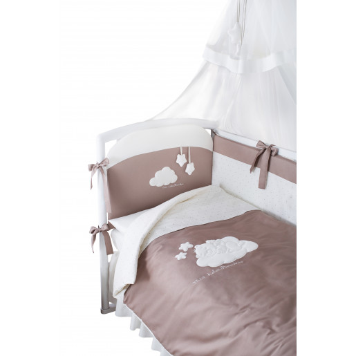 Комплект постельного белья Перина  "Бамбино", 7 предметов (капучино, олива)