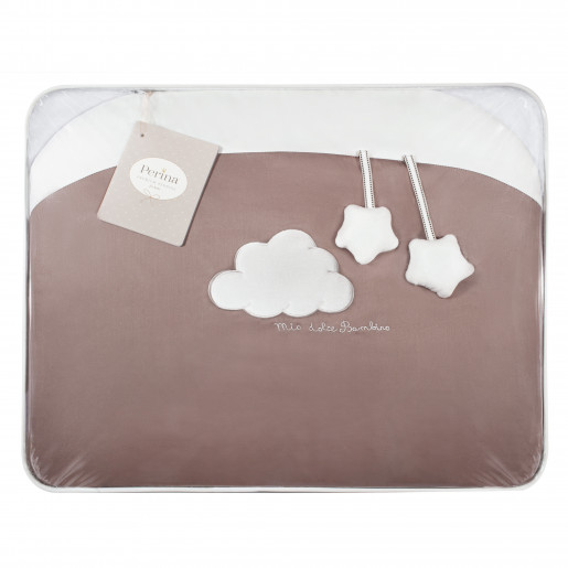 Комплект постельного белья Перина  "Бамбино", 7 предметов (капучино, олива)