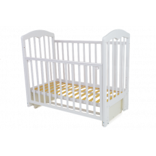 Кроватка детская Топотушки "Сильвия-5"  универсальный маятник (белая)