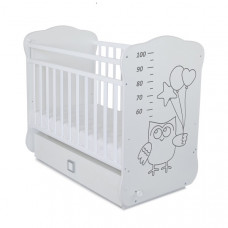 Детская кровать СКВ 412001-2 -2 "Сова" " (белый)