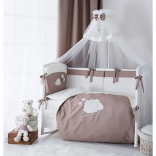 Комплект постельного белья Перина  "Бамбино", 7 предметов (капучино, олива)