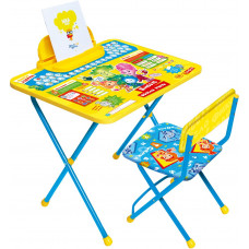 Комплект Ф13 "Фикси Азбука" (стол+пенал+стул мягк.) синий