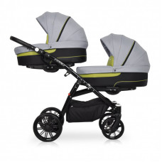 Коляска для двойни универсальная 2 в 1 Riko Team