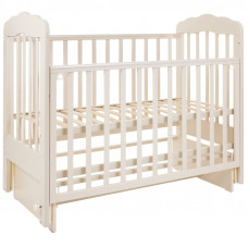 Кроватка детская Топотушки "Мария 4"  маятник, белая, слоновая кость