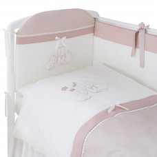 Комплект постельного белья Перина  "Котята", 6 предметов (лазурь, карамель)