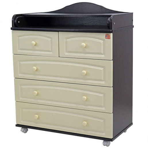 Комод Топотушки Ричард МДФ 800/5 (белый, венге,слоновая кость,венге/слоновая кость)