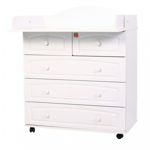 Комод Топотушки Ричард МДФ 800/5 (белый, венге,слоновая кость,венге/слоновая кость)