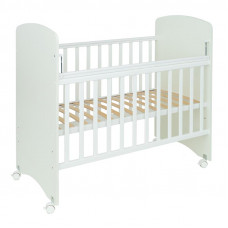 Кроватка детская Топотушки "Фортуна" колесо, белая