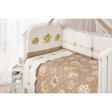 Комплект постельного белья Перина  Тиффани, 6 предметов "Цветы"