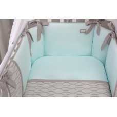 Комплект постельного белья ПЕРИНА ЭЛЬФЕТТО Мятный 6 предметов