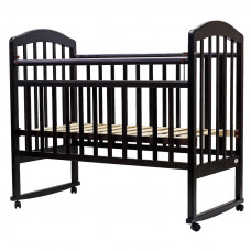 Кровать детская 120*60  "ЛИРА"-2 колесо/качалка (белый,венге,слон.кость,венге-слон.кость)